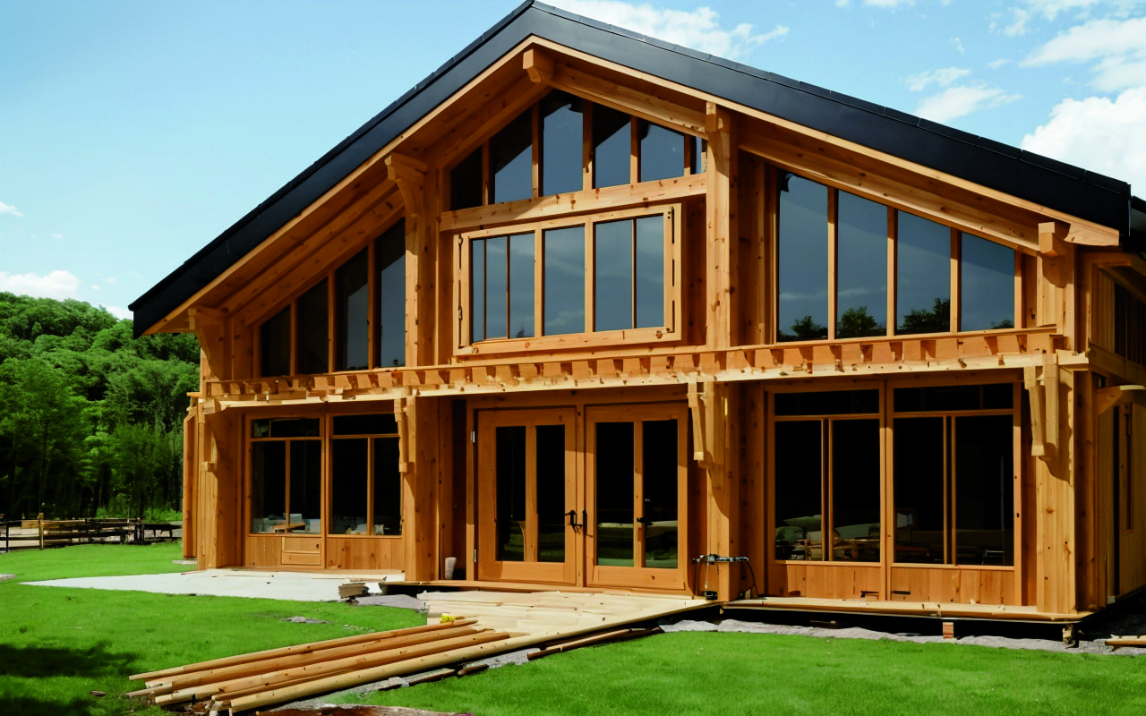 Инновационные экологичные клеёные доски и брусья для прочных каркасов зданий