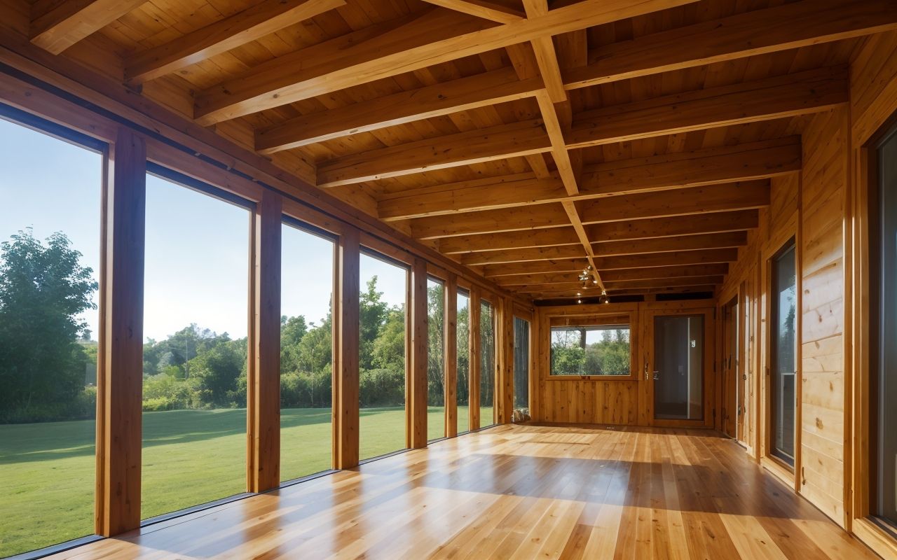 Инновационные деревянные брусья из переработанных материалов для устойчивых строительных каркасов